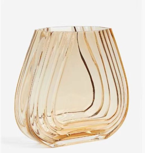 Peach Heart Stripe Vase