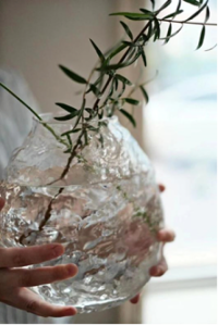 Cloud glass vase