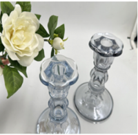 Rose set of two candlesticks