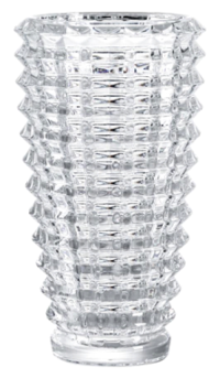 Glass Vase Conical Horizontal and Vertical Grain