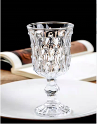 Bead point wine glasses