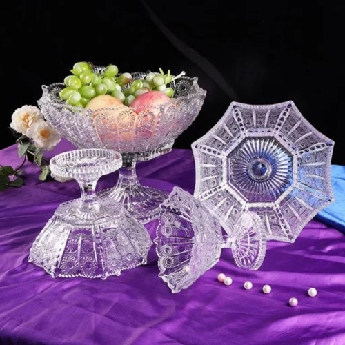 Glass fruit dinner plate