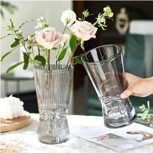 Newspaper glass vase