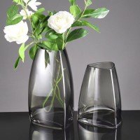 Triangular Glass Vase