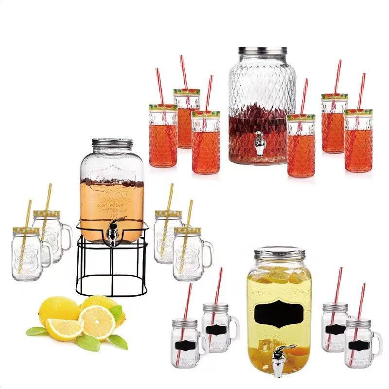 2L Glass Beverage Dispenser